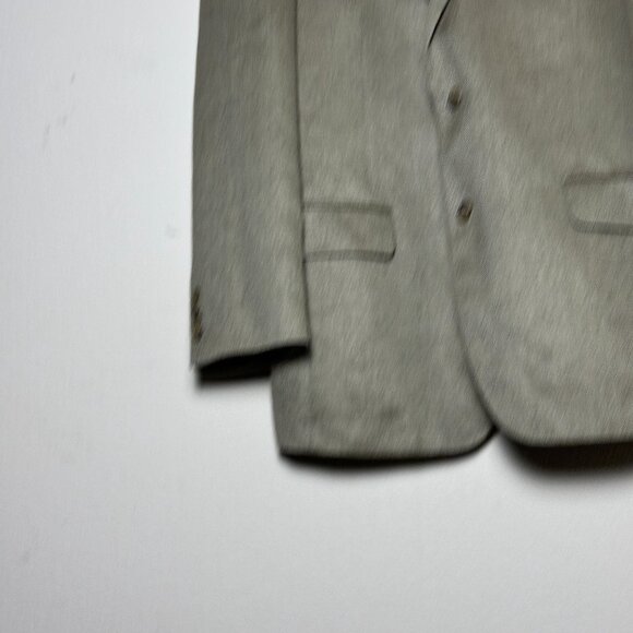 Jos A Bank Silk Camel Hair Blend Blazer Sport Coat Jacket Men 42R Beige Office - Picture 14 of 16